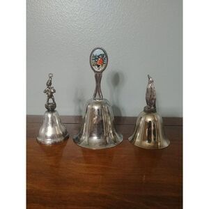 Set of 3 Vintage Downs Limited Edition Holland Silver Plated Bells